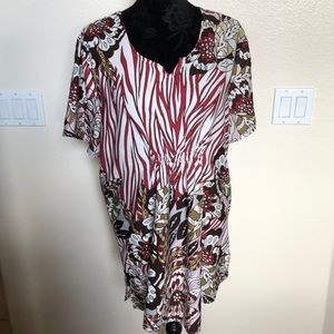 Women's V-Notch Neckline Tunic